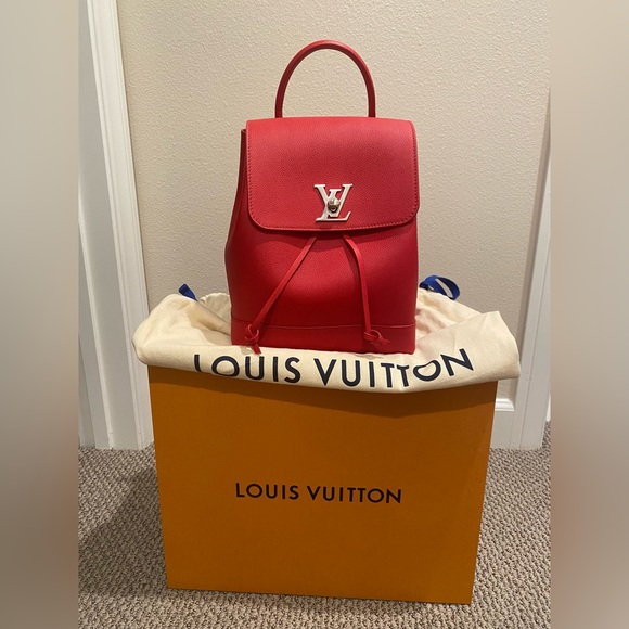 Louis Vuitton Bags Louis Vuitton Red Lock Me Backpack Poshmark